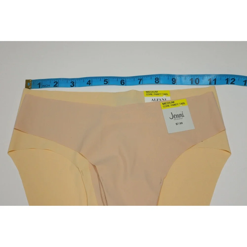Women's 4 Pack No Show Panties‎ Nude/Purple - Size Medium